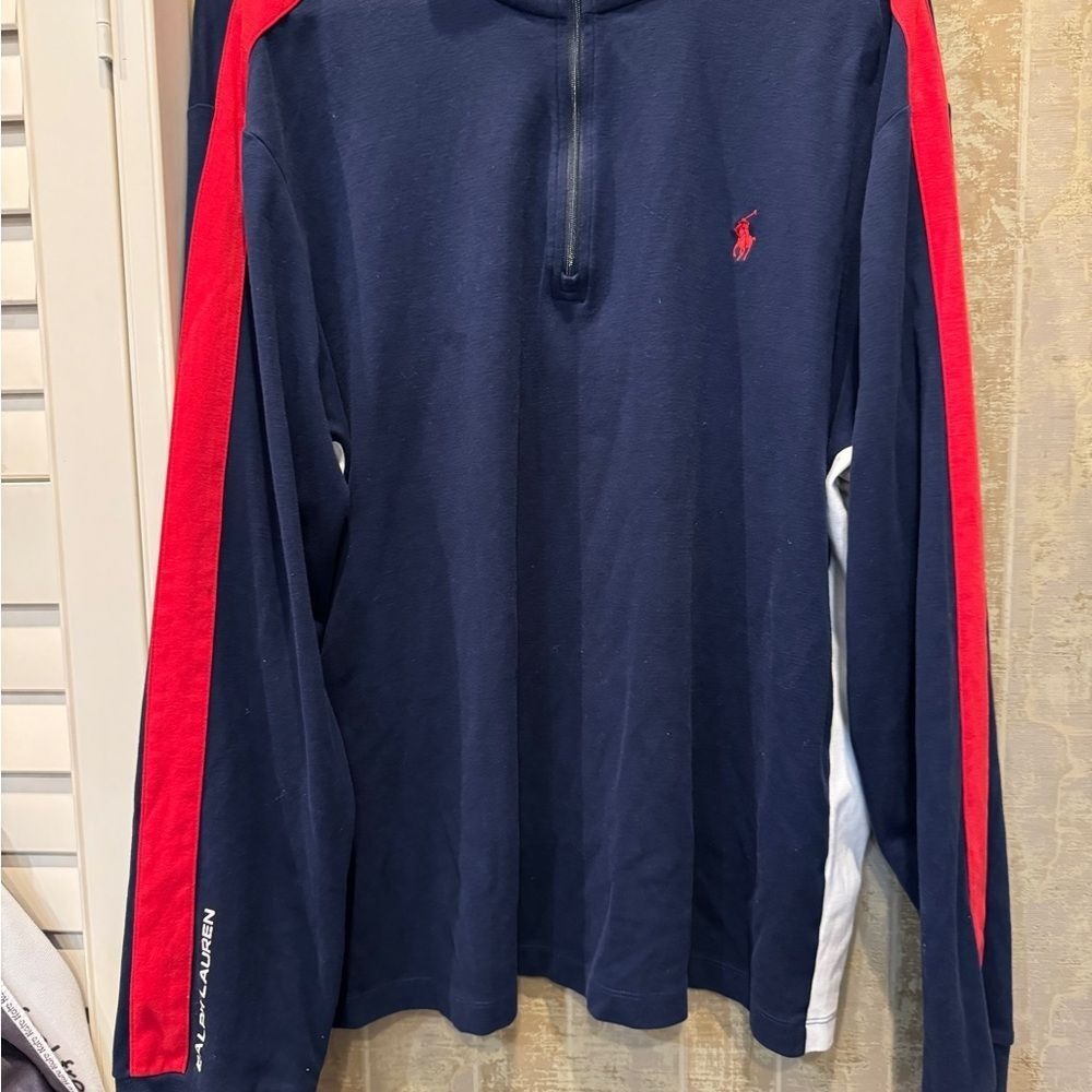 Polo Ralph Lauren men's 2XL ‎ 3/4 zip up sweat shirt